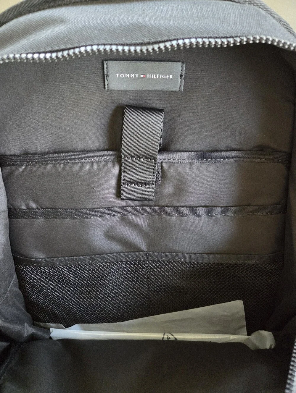Tommy Hilfiger Signature Tape Zip Pull Backpack NWT $110